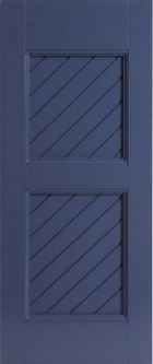 Architectural Classic Framed Diagonal Board Panel Exterior Shutters (2 pack)