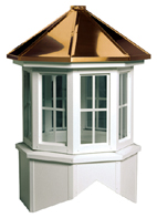 Lexington Windowed Cupola -  Octagon Base, Hip Roof