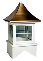 Trenton Windowed Cupola -  Square Base, Pagoda Roof