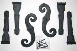 Decorative Vinyl S-Hook and Hinge Set (pair)