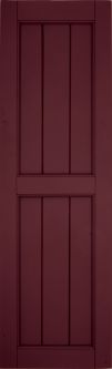 Atlantic Architectural - V-Groove Flat Panel Style Exterior Shutter (2 pack)
