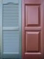 Plastic exterior shutter