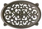 Small Oval Filigree Trivet, Black