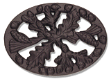 Acorn Trivet, Black Matte