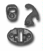 Bermuda Shutter Fasteners, Black Weather-Wright Finish (pair)
