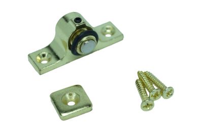 # 50653 White/Brass Magnetic Catches Box of 50-20 lb Shutter Hardware 