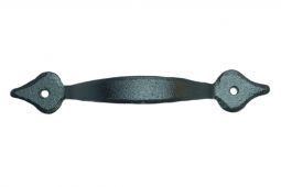 Spade Drawer Pull, Black Powder Coat