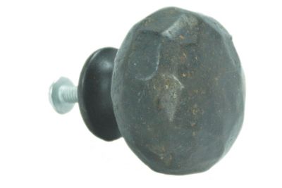 1 1/4" Distressed Knob, Faux Brass
