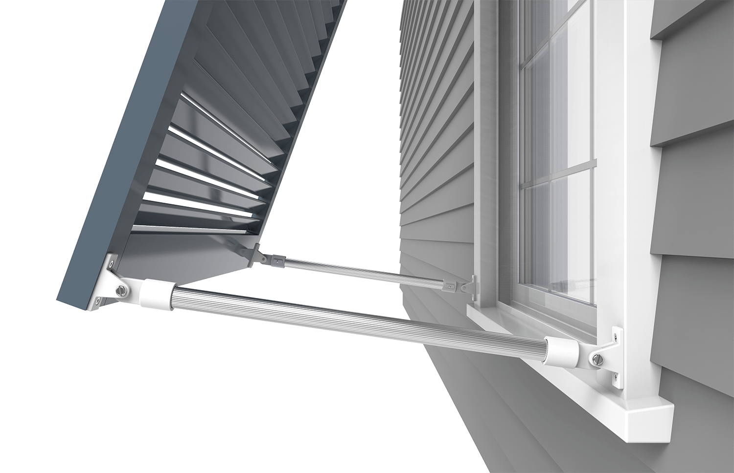 Fixed Aluminum Bahama Arm Exterior Shutter Arms