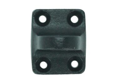 Eye with 4 screws Cast iron, powder coated black (each)