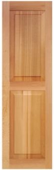 DesignLine Flush Stile & Rail Cedar Panel Exterior Shutters (pair)