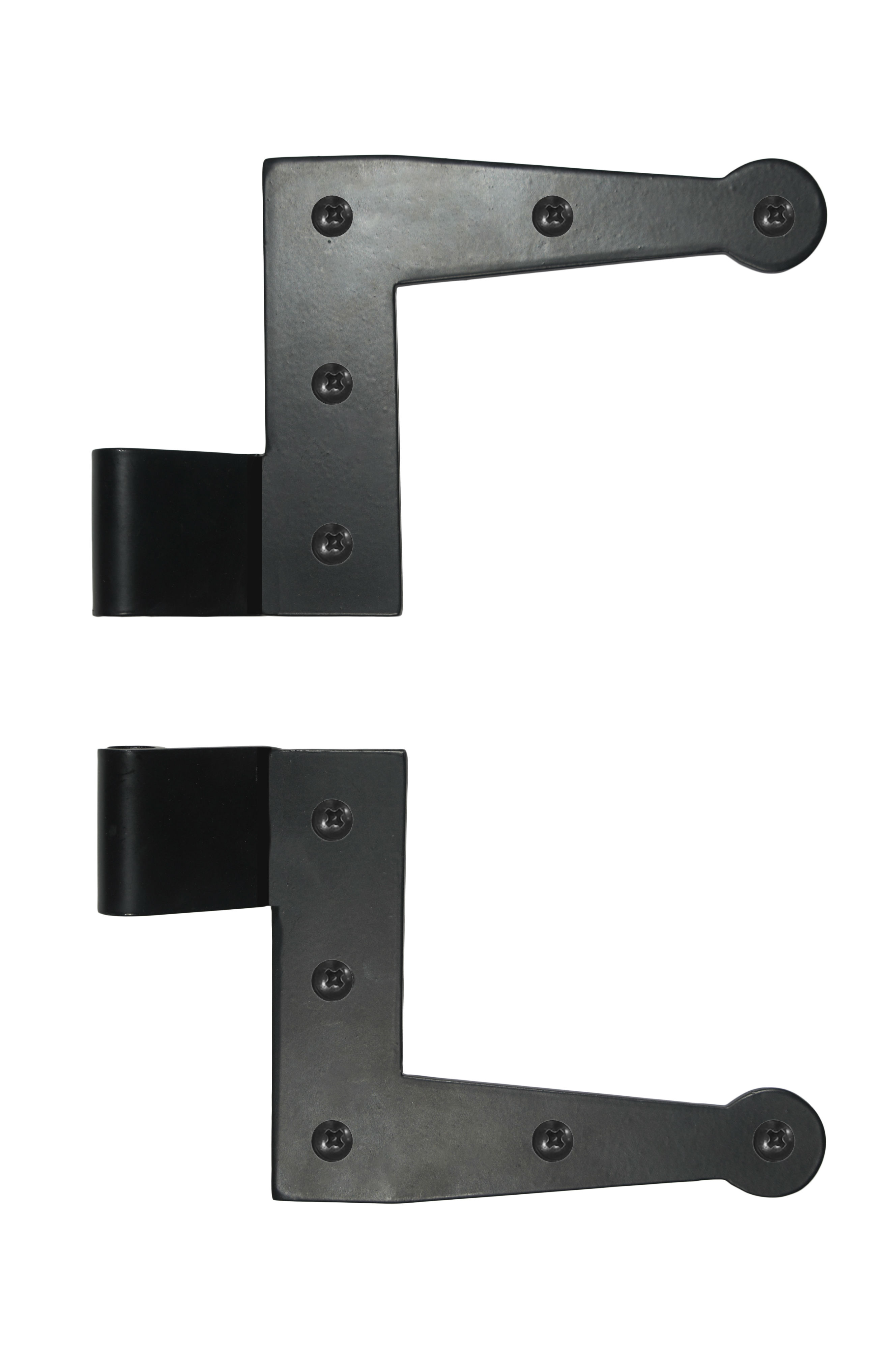 Suffolk Style LHinge 0" offset, Galvanized Steel (pair) Larson