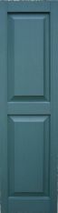 Perfect Shutters 16 1/4" Raised Panel Single Wide Exterior Vinyl Shutter (2 pack)