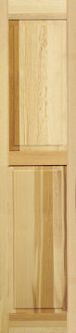 Heavy Duty Recessed Stile and Rail Cedar Panel Exterior Shutter (pair)