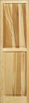 Standard Duty Cedar Flush Stile & Rail Panel Shutters (pair)