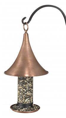 Castella Large Bird Feeder Copper Finish Larson Shutter Company