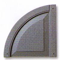 Girardin 14" Vinyl Quarter Round Raised Panel Topper (2 pack)