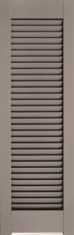 Atlantic Architectural - Louvered Colonial Exterior Shutter with Horns (2 pack)