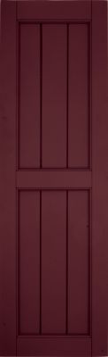 Atlantic Architectural - V-Groove Flat Panel Style Exterior Shutter (2 pack)