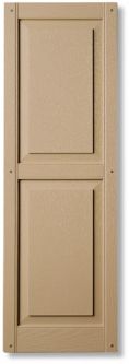 Girardin 10" wide Raised Panel, Vinyl Shutters (2 pack)