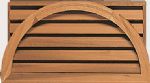 Half Round Cedar with Rectangular Back Ventilator