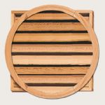 Round Square Back Cedar Ventilator