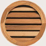 Round with Octagonal Back Cedar Ventilator