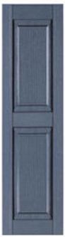 Perfect Shutters 7" Raised Panel Single Wide Exterior Vinyl Shutter (2 pack)