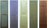 Composite exterior shutters