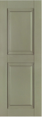 Raised-Panel Vinyl Shutters